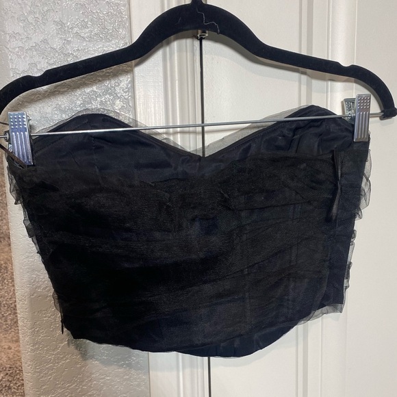 Zara Corset Top tulle black - Picture 2 of 7
